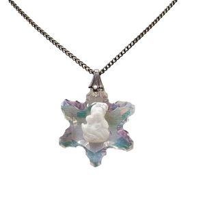 Christmas snowflake necklace